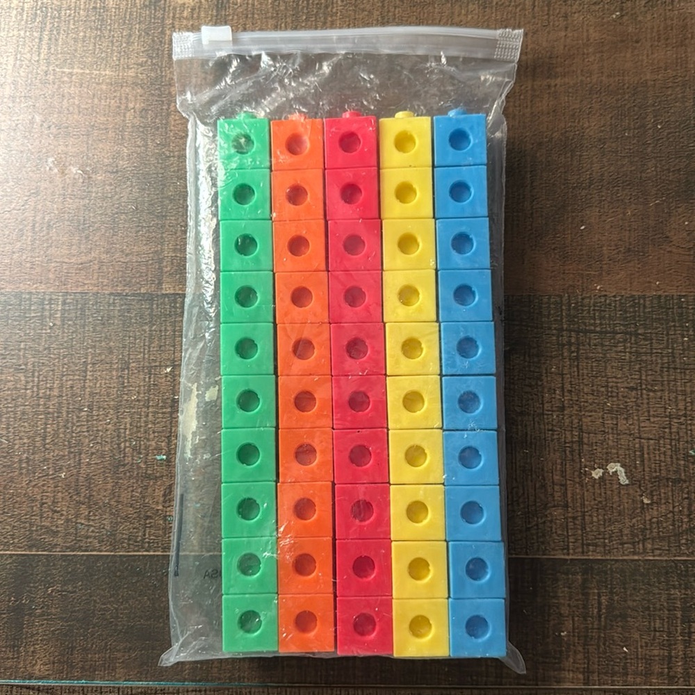 MATHLINK CUBES SET - LEARNING TO COUNT - COUNTING - NUMBERS - NUMBER BLOCKS